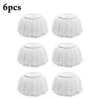 JUSTDOLIFE Mop Head Creative 360° Spin Microfiber Mop Refill Mop Head Replacement