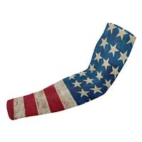 Sincerity First Vintage USA Flag UV Protection Cooling Arm Sleeves for Sports Driving Men Women