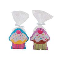 CUPCAKE PARTY CELLO BAG - Party Supplies - 12 Pieces