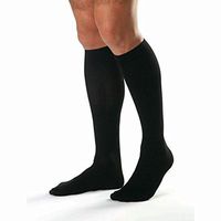 BSN Medical 115374 Jobst for Men Compression Hose, Knee High, 30-40 mmHG, Open Toe, Full Calf, Black