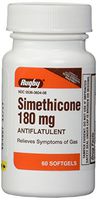 Simethicone 180mg Softgels Anti-Gas Generic for Phazyme Ultra Strength 6 PACK of 60 Softgels, Total 360 Softgels.