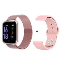 Veecome P70 Smart Watch Blood Pressure Measurement Heart Rate Monitor Fitness Bracelet Watch Women Men Smartwatch Support iOS Android Pink