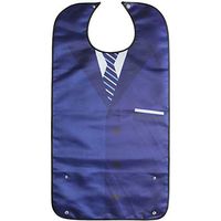 BIHIKI Men's Waterproof Adult Bib,Clothing Protector,Reusable Adult Aid Apron for Elderly Patient Senior,34"x18"