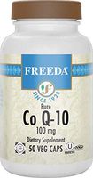 Freeda Kosher Pure Coenzyme Q-10 100 mg. 50 Veg Caps