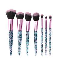 7 PCs Cosmetic Eyebrow Eyeshadow Powder Foundation Brushes Makeup Shiny Brush Concealer Blush Brush Beauty Tools