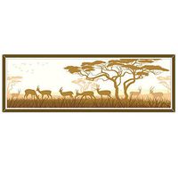 Anti Skid Antelope Picture Carpets, Waterproof Washable Fluffy Bedroom Kitchen Mats Available in 6 Sizes (Color : C, Size : 15.7x47.2inches)