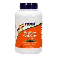 Now Foods Psyllium Husk, 180 Caps 700mg w/PECTIN (Pack of 4)