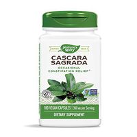 Nature's Way Cascara Sagrada Bark, 350 mg per serving, 180 Vegetarian Capsules (Packaging May Vary)