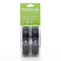 Psi Bands Acupressure Wrist Bands for The Relief of Nausea (Racer Black)