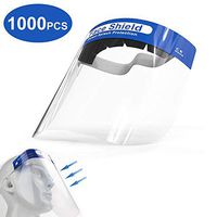 1000 Pack Face Shield Reusable Full Face Transparent Breathable Windproof Dustproof (1000 Pack)