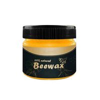Wood Seasoning Beewax Complete Solution Furniture Care Beeswax,Natural Wood Seasoning Wax Tin, Beeswax Furniture Polish Cleaner and Protector Wax for Wooden Surfaces Cutting Boards
