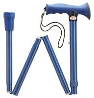 Overmold Ergonomic Folding Cane Adjusts 32.5"-36.5"-9-0524-52