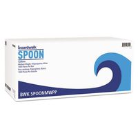 Medium Weight Polypropylene Plastic Spoon - White