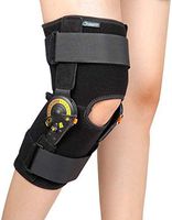 Nvorliy Hinged ROM Knee Brace Adjustable Knee Immobilizer Support for Arthritis, ACL, PCL, Meniscus Tear, Tendon, Osteoarthritis, Post OP Recovery - Leg Stabilizer for Men & Women (Large)