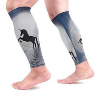LEVEIS Unicorn Calf Compression Sleeves 1 Pair, Leg Performance Support for Shin Splint Calf Pain Relief Men & Women Guards Sleeves for Running Cycling