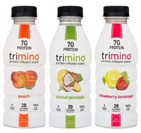Trimino Protein Infused Water, 3-Flavor Variety Pack, 16 Ounce (Pack of 12)