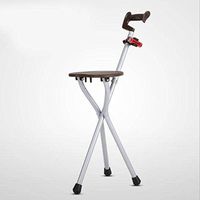 WW Crutch Chair Magnesium Alloy Stool Walker Non-Slip Safe and Reliable The Elderly Crutches with Crutches, Led