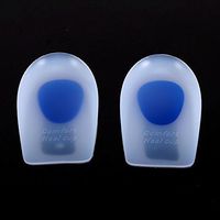 Silicone Gel Heel Cups,Heel Pads for Heel Pain Bone Spur and Achilles Pain Gel Heel Cushions and Cups Pad and Shock (2#)