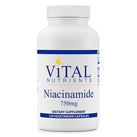 Vital Nutrients - Niacinamide 750 mg - Helps to Moderate Occasional Stress and Supports Normal Joint Function - 120 Capsules per Bottle