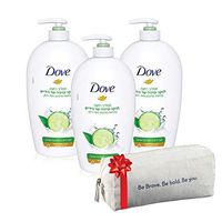 (3 יחידות) תחליב רחצה לידיים מלפפון ותה ירוק,500 מ"ל דאב