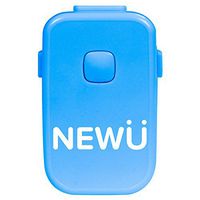 NewU Bedwetting Alarm with 8 Loud Tones, Strong Vibrations & Light; Full Featured Bedwetting Enuresis Alarm for Deep Sleeper Boys & Girls, Blue
