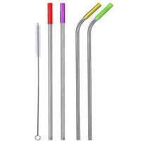 IPEC THERAPY Stainless Steel Straws, Long Reusable Replacement Metal Straws for 20/30 OZ