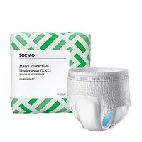 Amazon Brand - Solimo Incontinence Underwear for Men, XX-Large, 14 Count