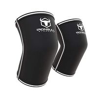 Elbow Sleeves 5mm (1 Pair) - High Performance Elbow Sleeve Support for Weightlifting, Weight Training & Powerlifting - Best Compression Straps - for Men and Women (Medium, Black/White)