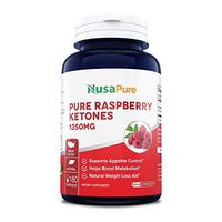 Raspberry Ketones 1350mg (Non-GMO & Gluten Free) All Natural Weight Loss Supplement, Max Strength Plus Appetite Suppressant Diet Pills - 450mg Per Capsule