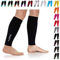 NEWZILL Compression Calf Sleeves (20-30mmHg) for Men & Women - Perfect Option to Our Compression Socks - for Running, Shin Splint, Medical, Travel, Nursing, Cycling (L/XL, Solid Black)