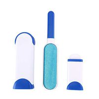 Fullgaden Upgraded Pet Hair Brush-Self-Cleaning Base-Efficient Double Sided Animal Lint Removal Tool-Perfect for Clothing, Furniture, Couch, Carpet, Blue