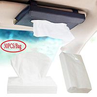 CHERRYSONG 2-Ply Facial Tissue,Car Tissue,Toilet Paper, Paper Towels Household Napkins Toilet Paper Towels Facial tissues,30 Sheets Per Pack,White