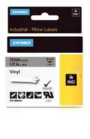 DYMO Rhino Adhesive Vinyl Label Tape, 1/2-inch, 18-foot Cassette, Gray (1805413)