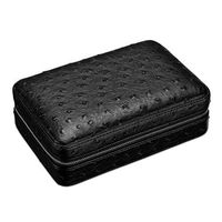 Humidors Cigar 4 Sticks of Cigar Box Portable Cigar Box Travel Cedar Wood Lined Cigar Box Gift (Color : Black, Size : 813.820.5cm)