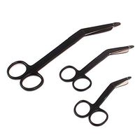 LAJA IMPORTS 3 Lister Bandage Scissors 4.5"+ 5.5"+ 7.25" Black Color EMT Shears Scissors Instruments