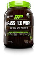 MP Grass Fed Whey Protein, 100% All Natural Whey Protein Isolate, No artificial flavors, colors or sweeteners, Gluten Free, Non GMO, Chocolate, 28 Servings
