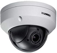Lorex LNZ44P4B Super High Definition 4MP Indoor/Outdoor Day & Night PTZ Network Dome Camera with Color Night Vision, 4X Optical Zoom, Vandal Resistant, Waterproof