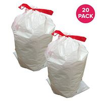 Think Crucial Durable Garbage Bags Fit Simplehuman« Size R, 10L / 2.6 Gallon (20)
