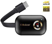 SmartSee HDMI Wireless Display Receiver WiFi 4K 1080P Mobile Screen Cast Mirroring Adapter Dongle for iPhone Mac iOS Android to TV Projector Support Miracast Airplay DLNA No Switching (2.4G)