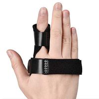 PAWACA Finger Stabilizer, Mallet Finger Brace for Middle Finger, Pinky Finger, Ring Finger, Index Finger Brace - Adjustable Fixing Belt with Built-in Aluminium - Tendon Release & Pain Relief