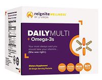 JJ Virgin Daily Essentials Vitamin Packs - Once Daily Multi Vitamins, Minerals, Antioxidants + High Quality Fish Oil Packets (30 Count)