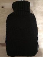 Warm Tradition Brown Knit Covered Hot Water Bottle - Bottle Made in Germany