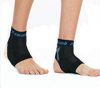 Breathable Anti-Slip Ankle Brace Compression Sleeve for Men and Women, Sprain, Pain, Running, Basketball, Soccer, Sports, Ankle Support Wrap(L)