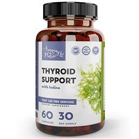 Thyroid Support & Iodine Supplement – Metabolism Booster, Lose Weight & Energy Pills for Thyroid Energy with Selenium, Magnesium & Adaptogens – Ashwagandha, L-Tyrosine, Kelp