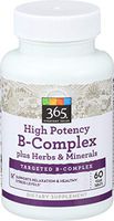 365 Everyday Value, High Potency B-Complex, 60 ct