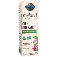 Garden of Life mykind Organics Oil of Oregano Seasonal Drops 1 fl oz (30 mL) Liquid, Concentrated Plant Based Immune Support - Alcohol Free, Organic, Non-GMO, Vegan & Gluten Free Herbal Supplements