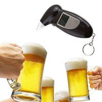 Digital Alcohol Breath Tester Breathalyzer Analyzer Detector Test Keychain Breathalizer Breathalyser Device LCD Display
