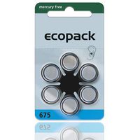 ecopack Hearing Aid Batteries, Size 675 (120 Total Batteries)