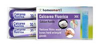 HomeopathyCalcarea Fluorica 30C Pills for varicose Veins, weak Bones, Hard Enlarged Glands. Pack of 3, Sealed Boiron 4g Tubes