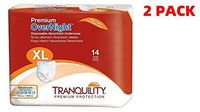 Premium Overnight Disposable Absorbent Underwear Quantity: X-Large - Casepack of 4 (X-Large Pack of 2)